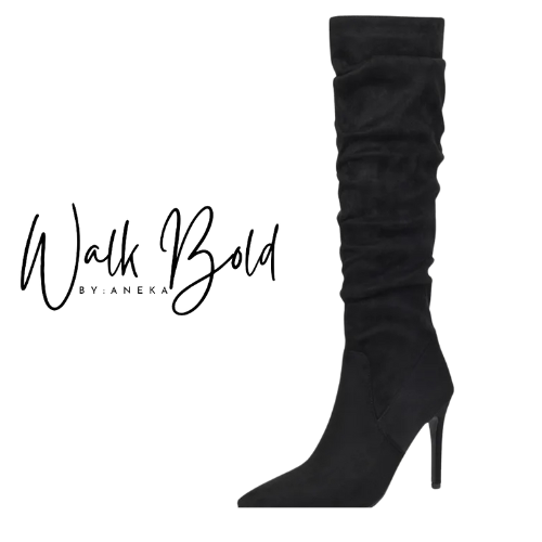 Preorder Suede Pointed High Heel Boots (ETA 11/4-11-11)
