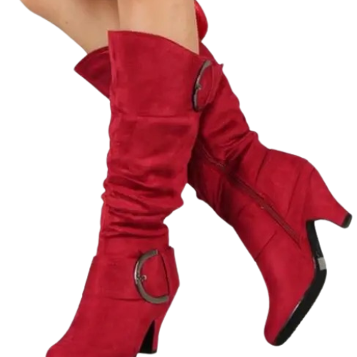 Preorder Suede Kitten Heel Boots (ETA 11/4-11-11)