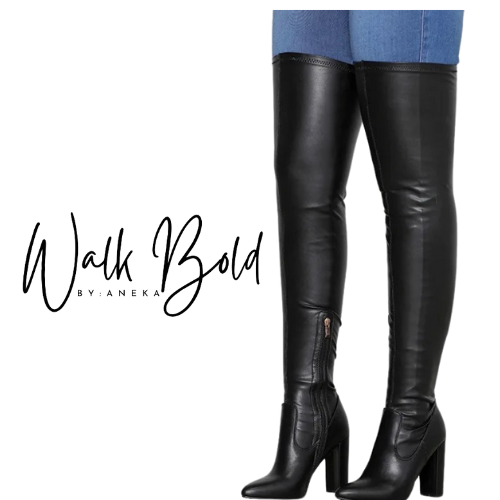 Preorder Satin Stretch Fabric thigh High Boots (ETA 11/4-11-11)