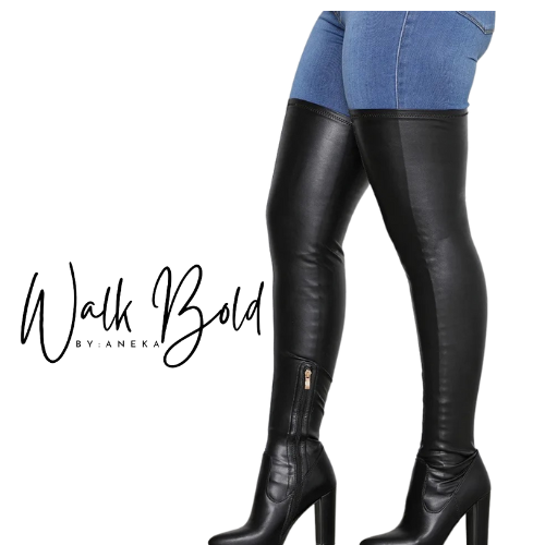 Preorder Satin Stretch Fabric thigh High Boots (ETA 11/4-11-11)