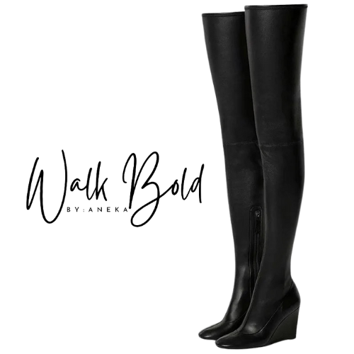 Preorder Thigh High Wedge Boots (ETA 11/4-11-11)