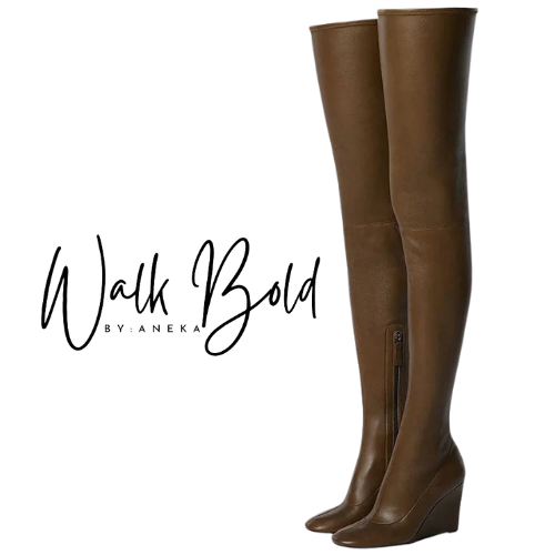 Preorder Thigh High Wedge Boots (ETA 11/4-11-11)