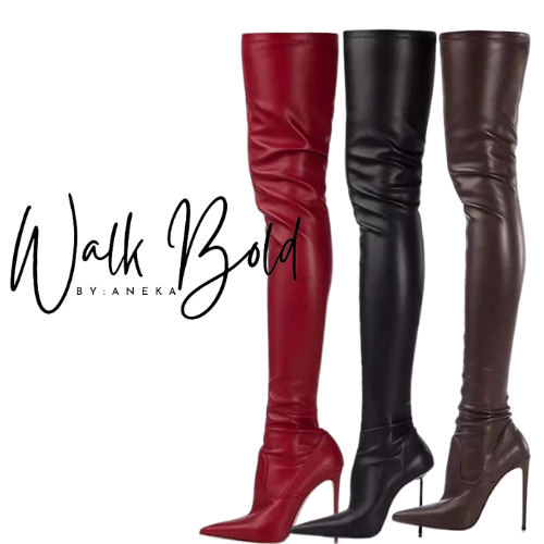 Preorder Sexy Pointy Toe Stretch Thigh High Boots (ETA 11/4-11-11)