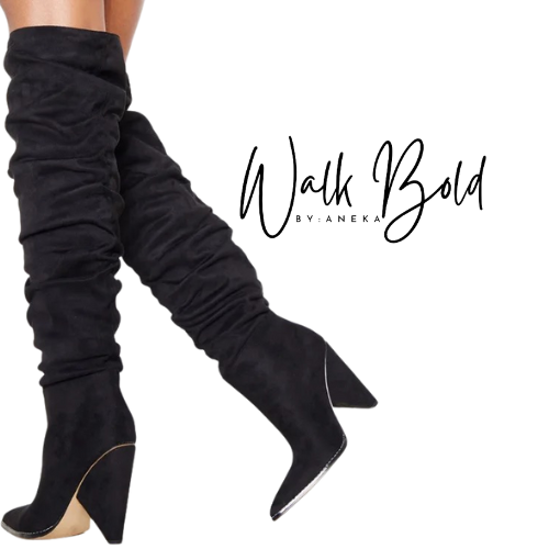 Preorder Sueded Sexy Over Knee Thigh High Boots With Thick Heels(ETA 11/4-11-11)