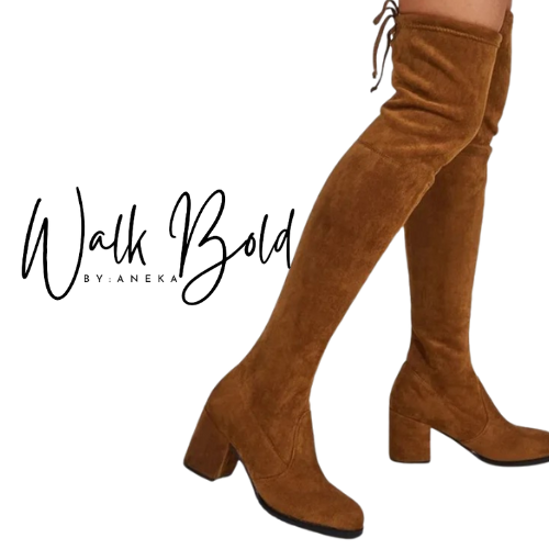 Preorder Knee-High Suede Stretch Long Boots (ETA 11/4-11-11)